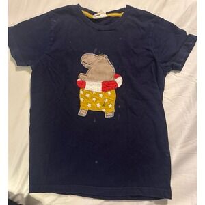 Mini Boden Hippo SS T Shirt  size 7/8